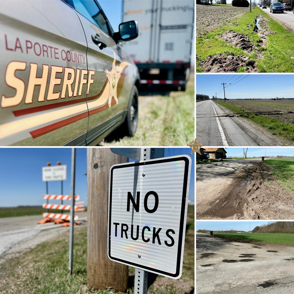 🚧#LaPorteCounty Sheriff's Office ramps up enforcement amidst increased traffic due to US 6 / US 421 South Junction closure.
Commercial drivers urged to obey detours, respect county roads🛣️
#TrafficAlert #Enforcement #RoadSafety #Truckers #Trucking #TruckingUSA #Truckers #NewsUSA