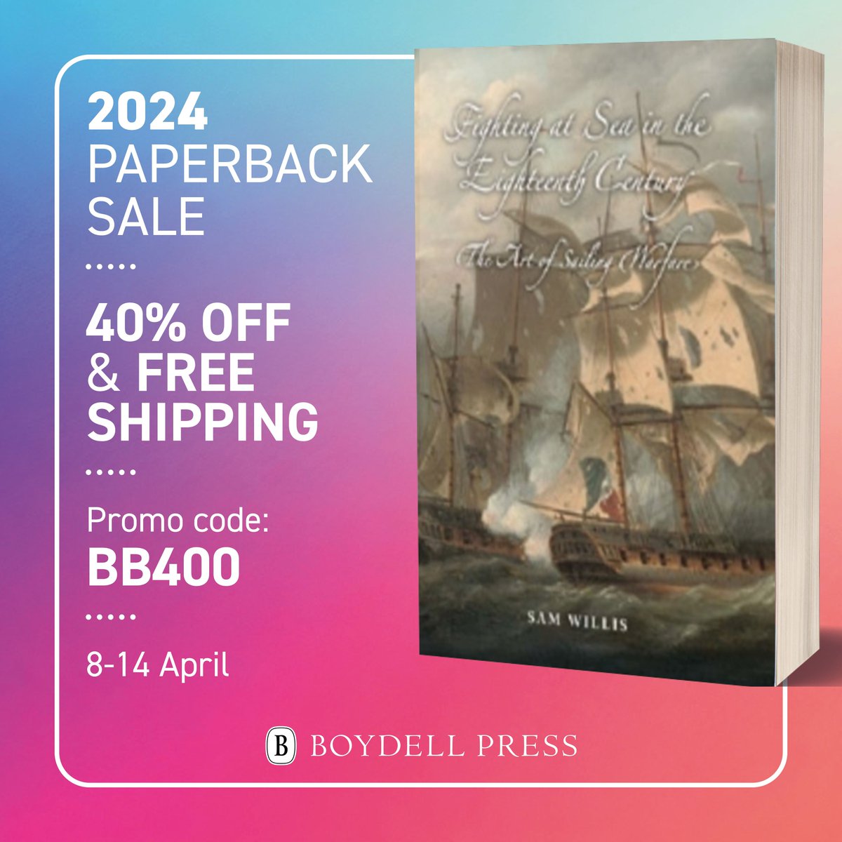 If Maritime history is your thing, be sure not to miss 40% off and free shipping on all our maritime paperbacks including 'Fighting at Sea in the Eighteenth Century'... Browse the sale here: buff.ly/3vpTP13 #BookSale #Maritime #History