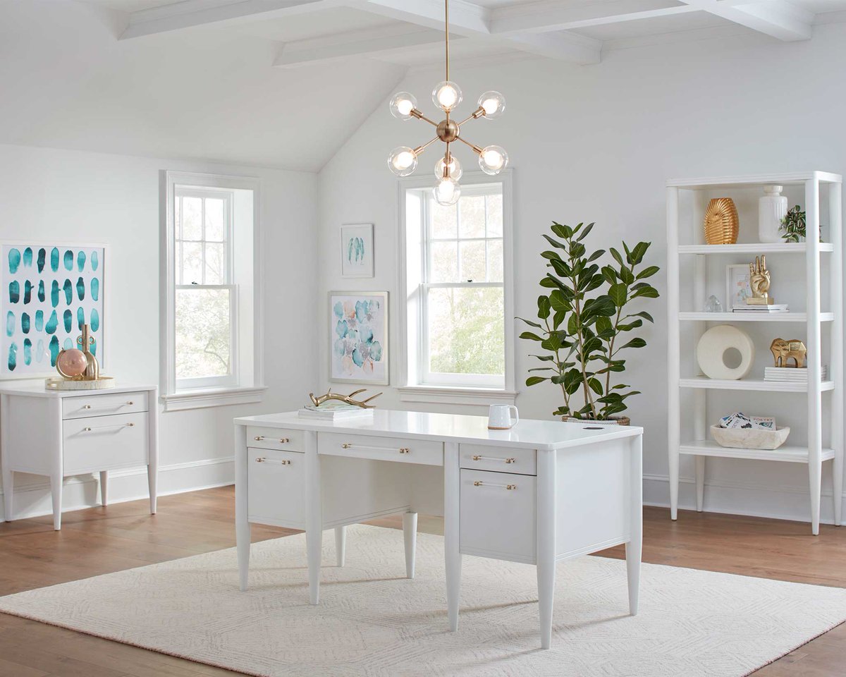 Introducing Shasta - Our newest collection from <a href="/MartinFurniture/">Martin Furniture</a>!  The tapered legs add a touch of modernity, while the clear acrylic pulls with gold accents exude glamour and refinement.  In-stock now!

📍 Mobile - Foley - Pensacola 
mcaleers.com