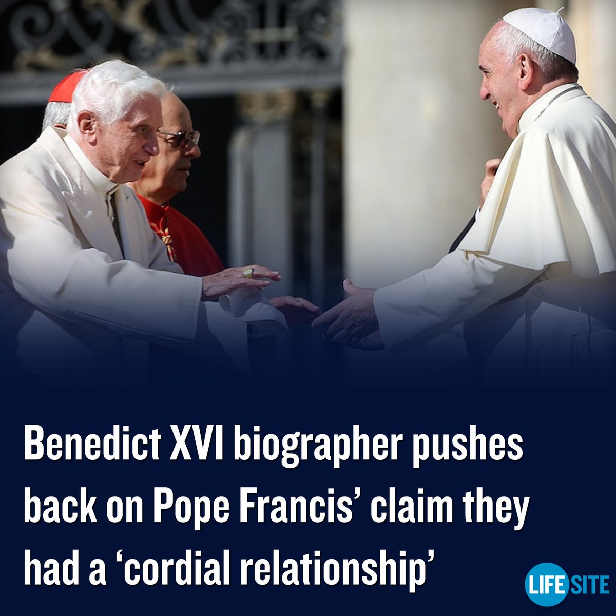 Peter Seewald slammed @Pontifex’s characterization of Benedict XVI as a ‘transitional pope’ and said that Francis has sought throughout his papacy ‘to break away from the continuity of the popes.' MORE: lifesitenews.com/news/benedict-… #PopeFrancis #Vatican #CatholicTwitter #Catholic