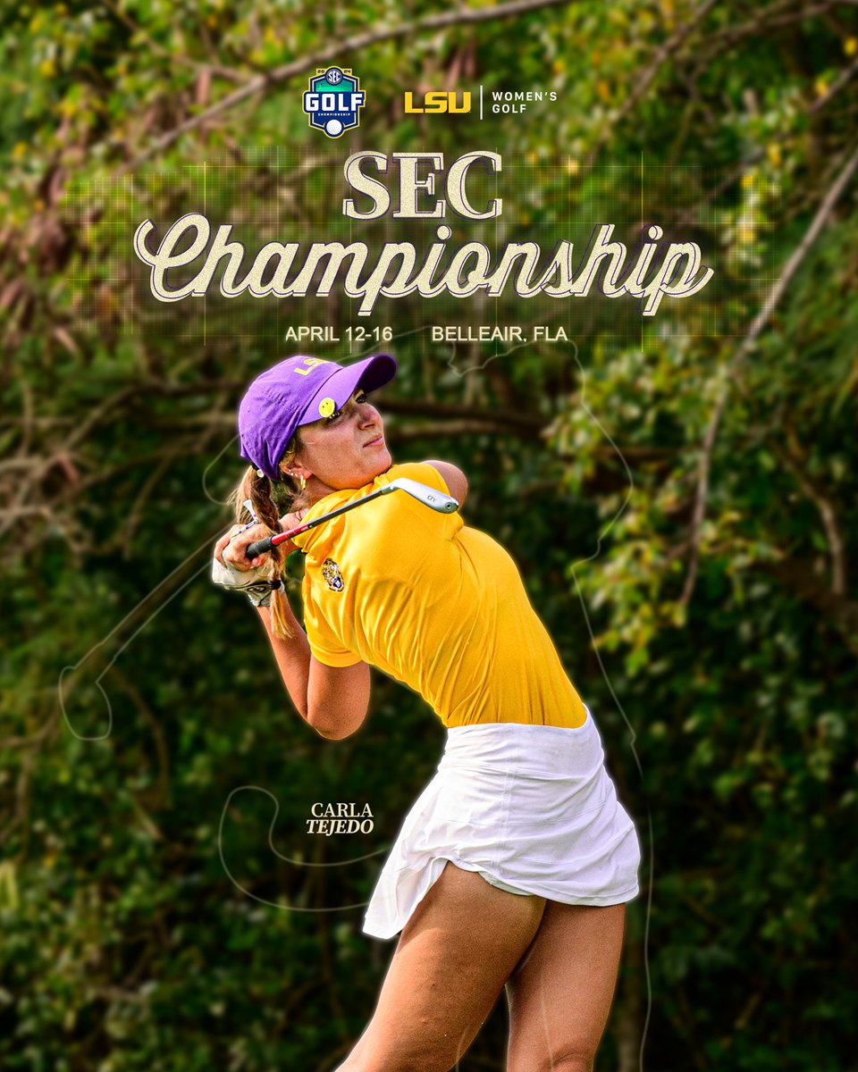 Welcome to the postseason. The Tigers tee off in the first round of the SEC Championship at 7 a.m. CT on Friday morning! preview » lsul.su/4aAKmDl