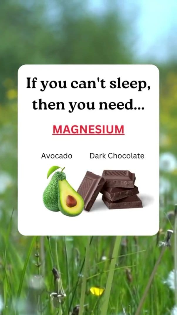 Vitamins and Minerals You Should Take Daily for Certain Ailments.

1. If you Can't sleep you need -Magnesium