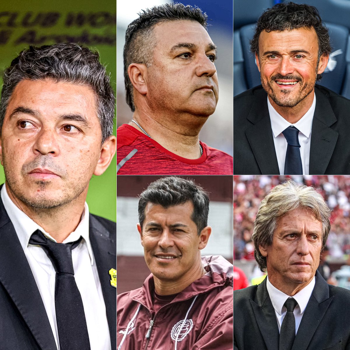 ⭐️ Solo 4 ENTRENADORES le ganaron FINALES a Marcelo Gallardo en su carrera: ◉ Néstor Apuzzo (Supercopa 2014 con Huracán). ◉ Luis Enrique (Mundial de Clubes 2015 con Barcelona). ◉ Jorge Almirón (Supercopa 2016 con Lanús). ◉ Jorge Jesús (Copa Libertadores 2019 con Flamengo y…