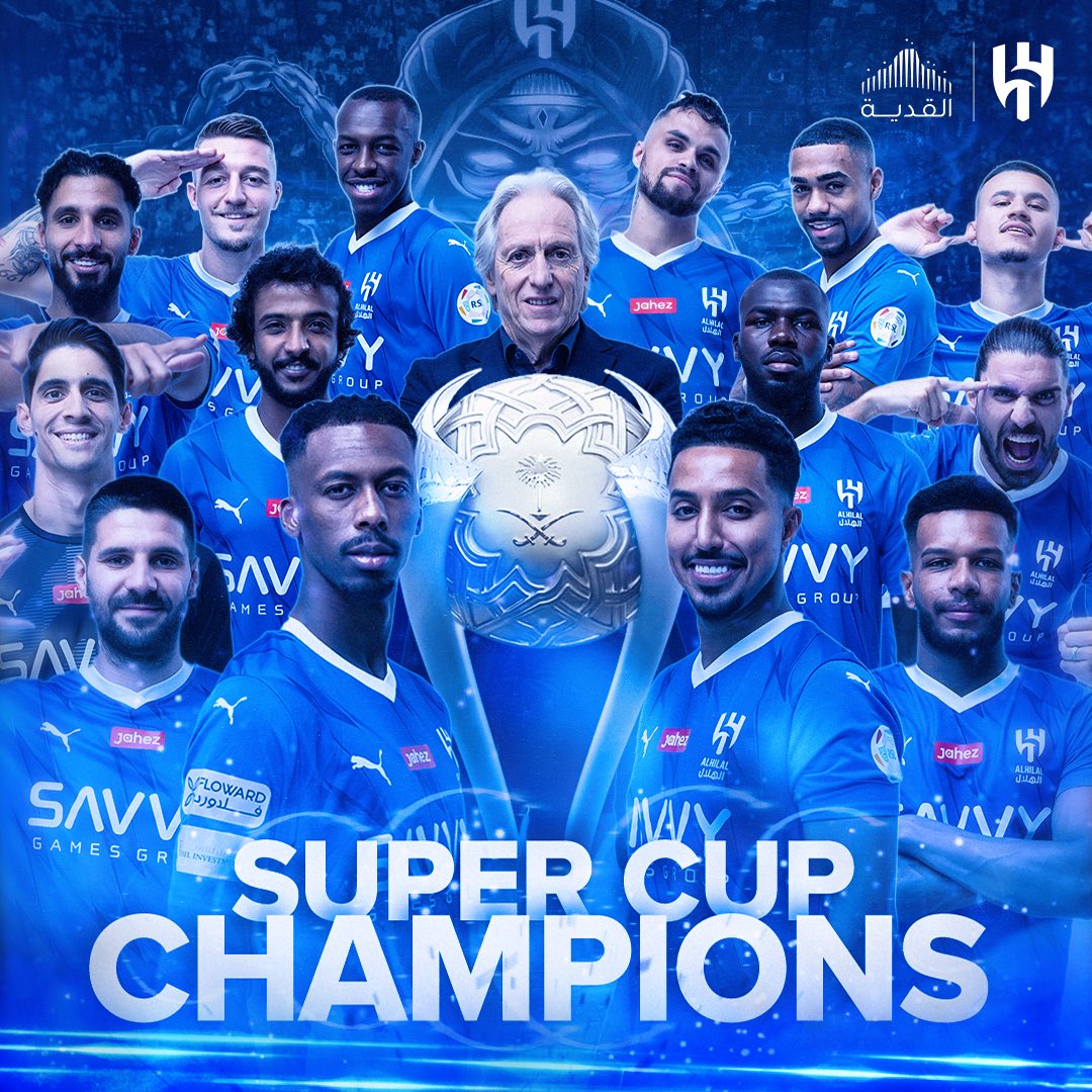🏆🏆🏆🏆

للمرة الرابعة في التاريخ.. ⭐️
الزعماء أبطااااال للسوبر السعودي 😍💙

#QIDDIYAFOOTBALL | #القديّة_لكرة_القدم
#كأس_الدرعية_للسوبر_السعودي
#الهلال