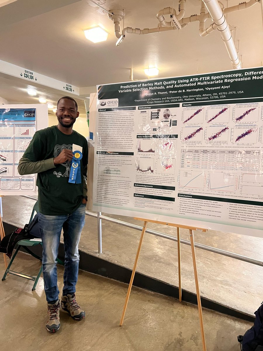 tinnykudos's tweet photo. Thank you to Ohio University. I was first in the ChembioG2 session today. #OUStudentExpo https://t.co/K3LyfQ15OJ