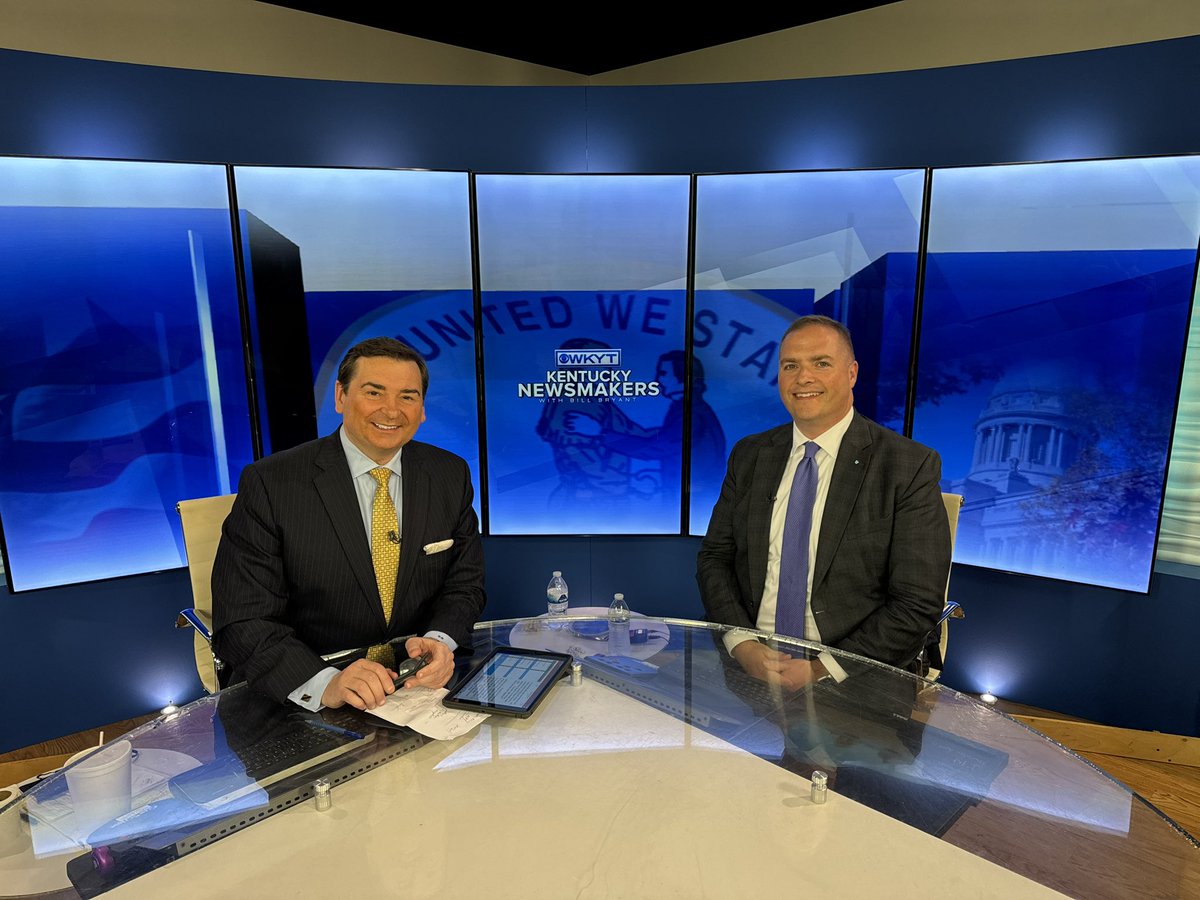 Honored to sit down with @kynewsmakers in the @WKYT studio this afternoon to briefly reflect on this session and the 11 that came before it. Buckled up for Day ⑤⑨ #kyga24