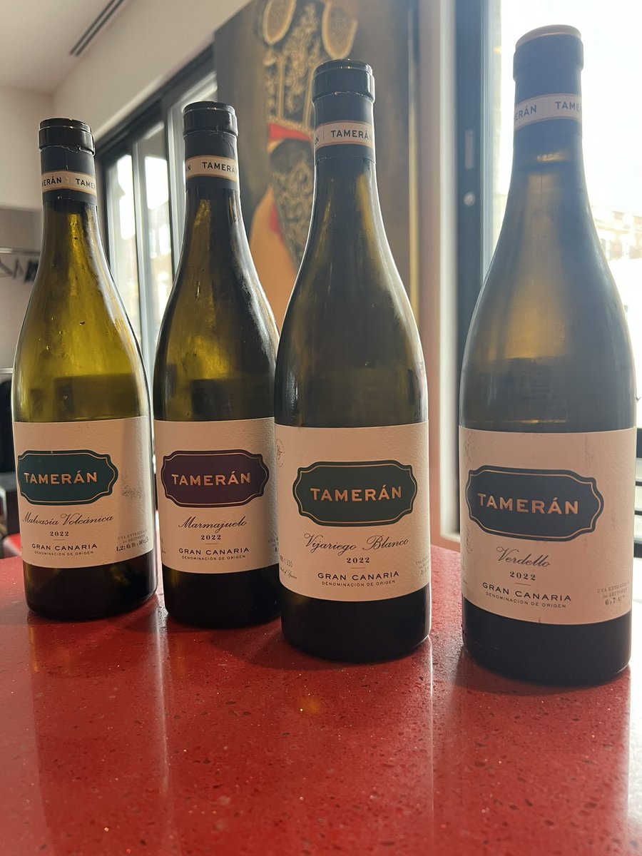 Canary #wines are just amazing Here’s a line up of Tamerán
