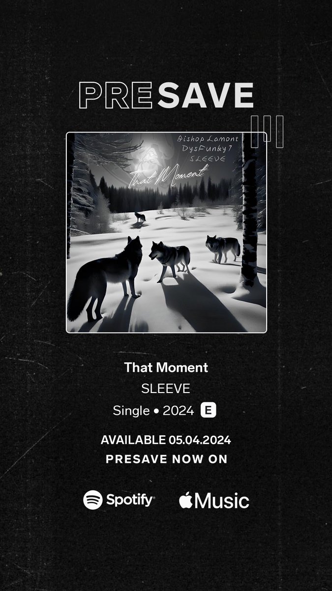 SLEEVE - That Moment

Pre-save that moment ⁦<a href="/DysFunky1_/">DysFunky1</a>⁩ ⁦<a href="/BishopLamont/">Bishop Lamont</a>⁩ and I Comin at ya with one 🔥🔥😤 unitedmasters.com/m/that-moment