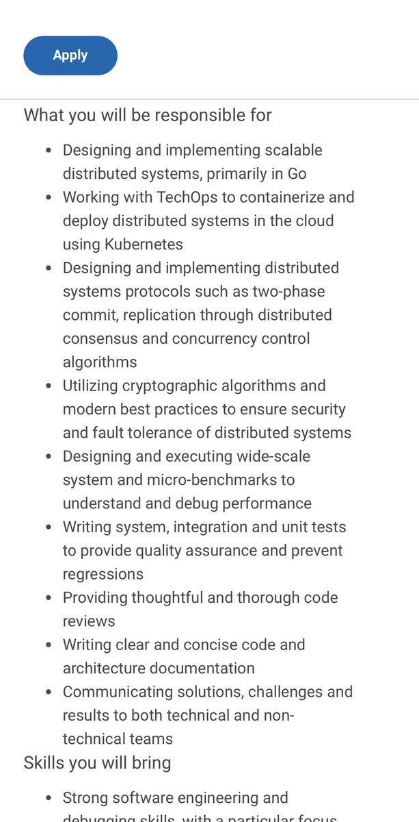 #ripple #XRP Fam The Federal Reserve Bank Of Boston Is Hiring a LEAD DISTRIBUTED SYSTEMS ENGINEER - #CBDC: “The Federal Reserve System serves as the central bank of the United States. Its fundamental mission is to foster the stability, integrity, and efficiency of the nation's…