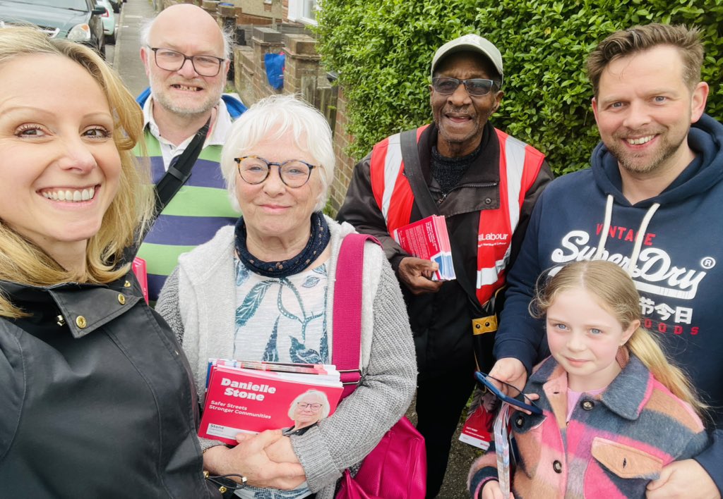 We’ve been knocking those doors again… V good to get out there in Kingsley with Cllr Danielle Stone, @UKLabour’s candidate to be #Northants PFCC @Dalwahabi