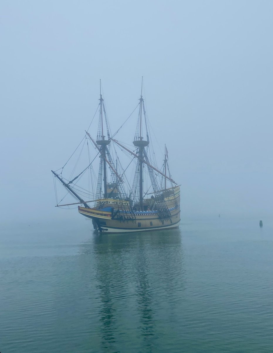 Mayflower II has returned to her home berth at the State Pier in Plymouth, MA. Thank you to our friends @mysticseaport , where she underwent routine maintenance and painting this past winter. She will open to the public on Saturday, April 13.