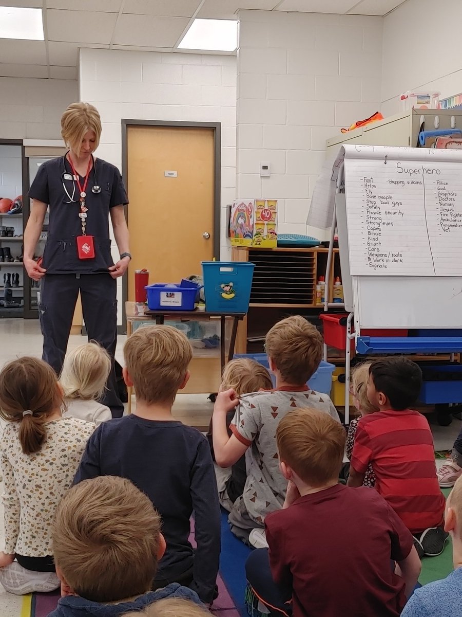 Our Heroes and Helpers unit started off with 2 wonderful presentations! We learned how the Police help our community and how nurses make our lives better. Are they heroes? You bet!! #rvsed #CCAconnect