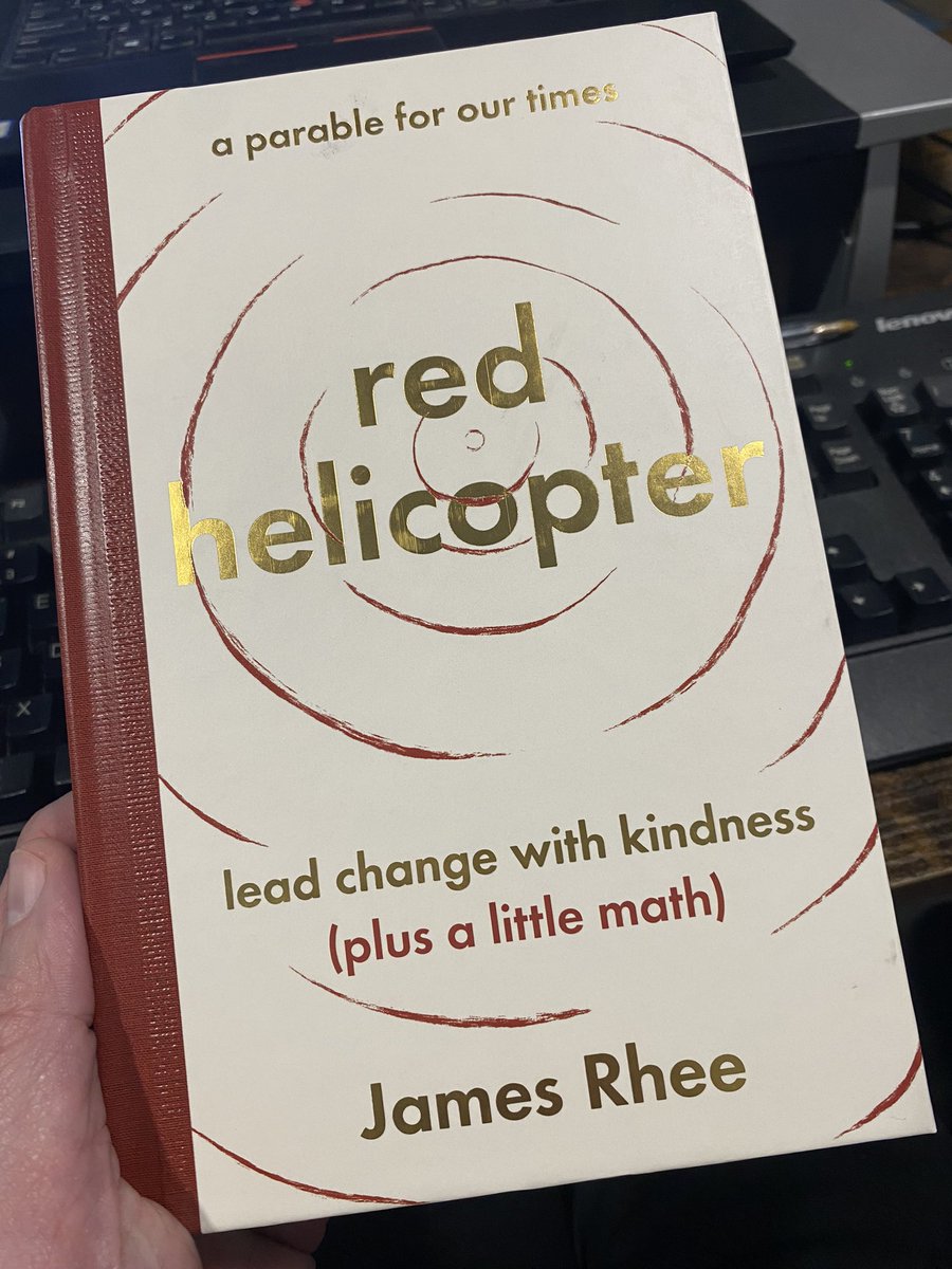 So excited as my copy just arrived. Can’t wait to get started, @iamjamesrhee. #theredhelicopter