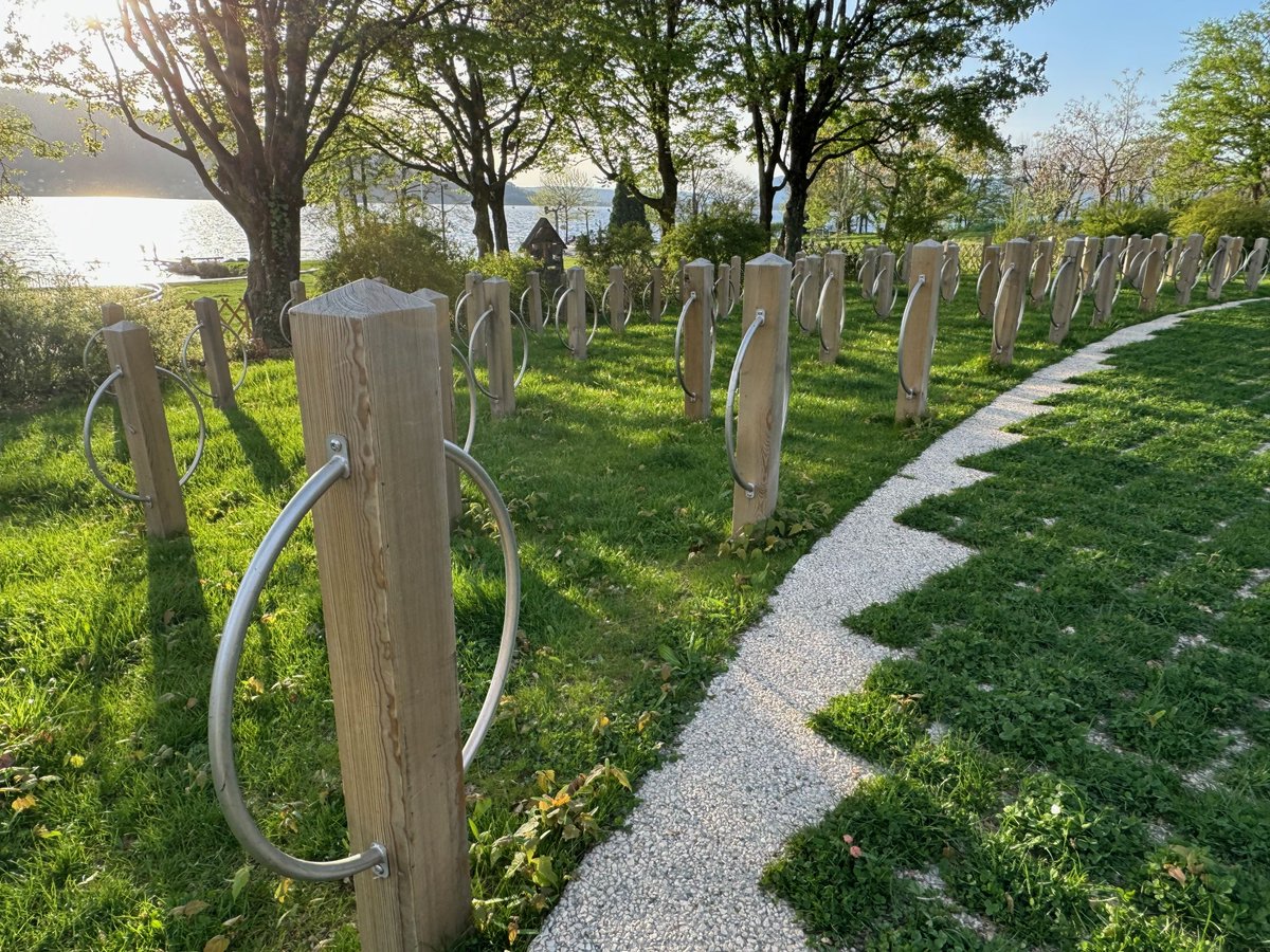 Wow - look what my local village has been up to: Take 20 parking spaces & transform into green parking for 150+ bikes, disabled bays & even dedicated cargobike spaces  how cool is that!! C'mon English towns/villages where's our vision? #activetravel #cycling #ClimateActionNow