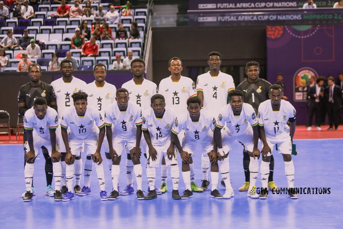 🇬🇭 Ghana’s futsal team lost their opening game of the #AFCONFutsal2024 5-2 to Zambia.