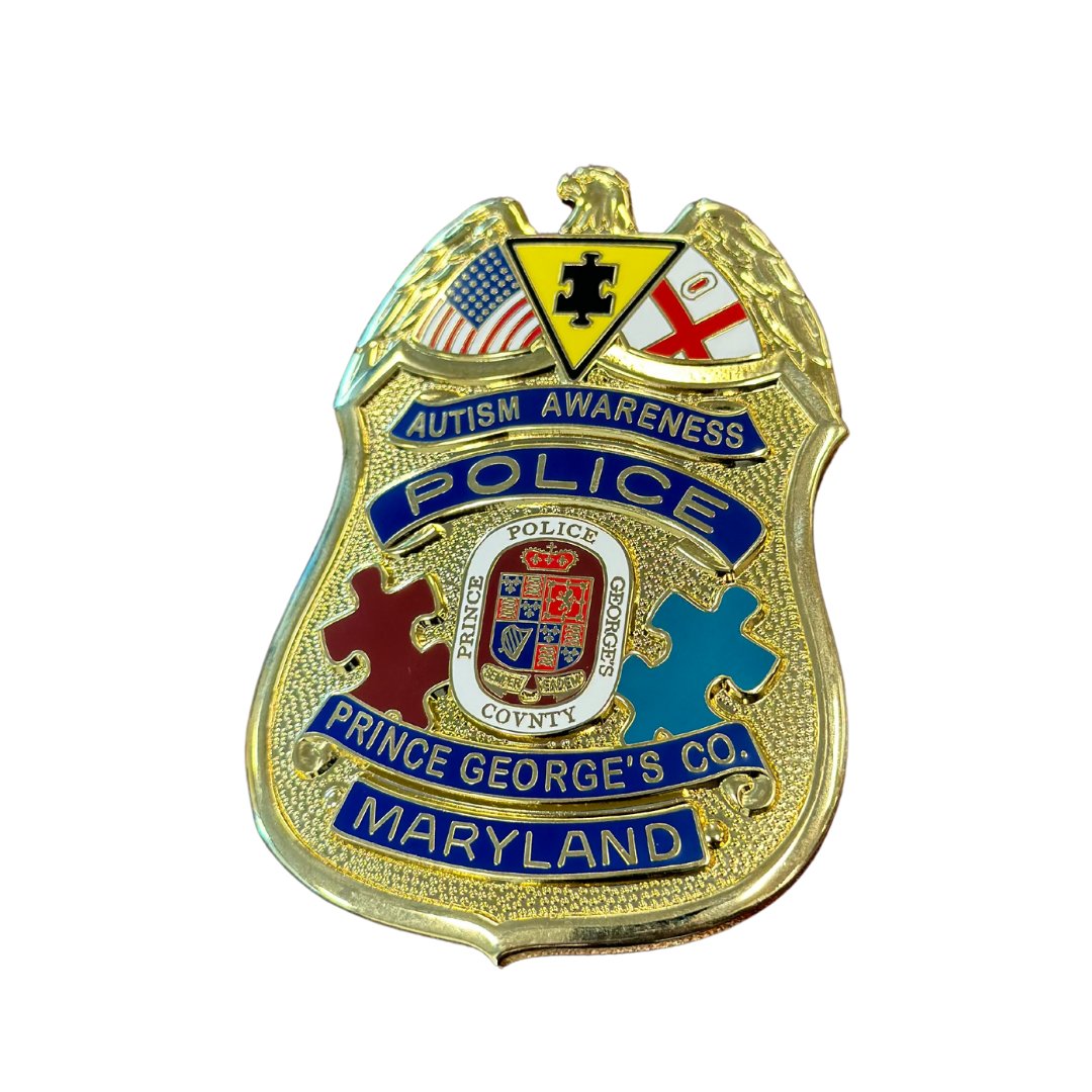 Did you know that PGPD officers proudly wear this autism badge during April to show support and understanding for individuals with autism? We're committed to creating an inclusive and supportive community for everyone. #AutismAwarenessMonth #PGPD