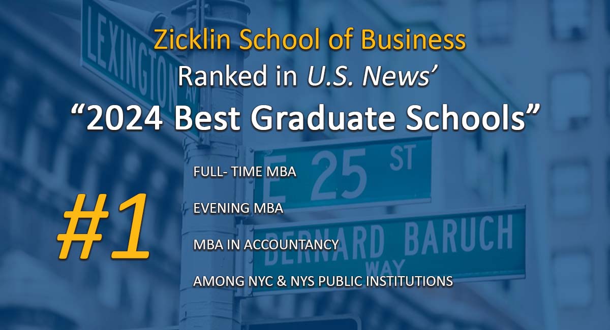 🥳Breaking news! @Baruch_Zicklin once again secures top spots in @usnews coveted 'Best Graduate Schools' list for 2024! 🏆

👉Read more: ow.ly/gWBp50Rew2s #ZicklinBusiness #BaruchCollege #BaruchUnstoppable #BestGraduateSchool #ZicklinPride