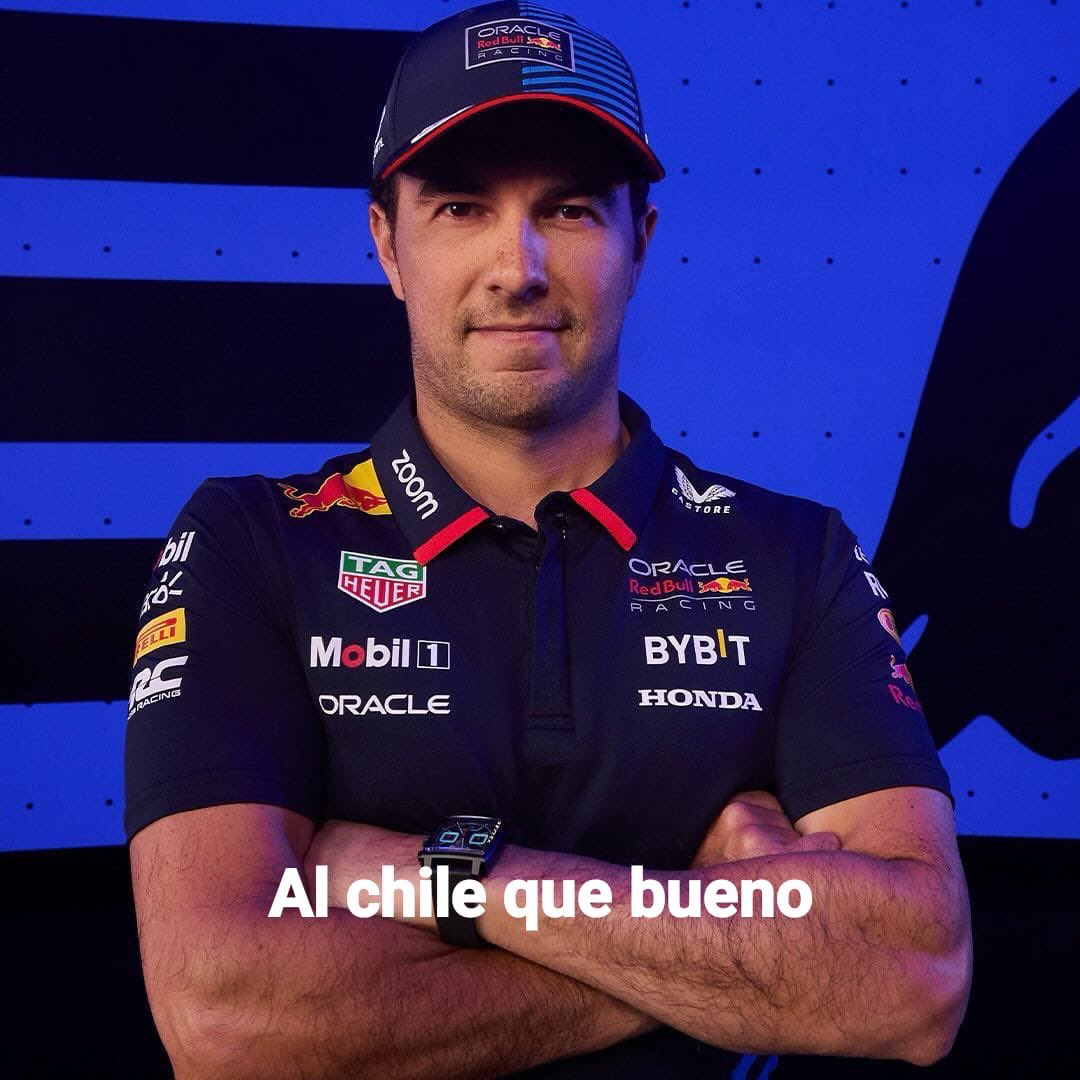 Checo esta semana decidió hacer enojar a las personas más detestables del deporte con un videito y dos fotitos, nothing but respect for my goat 🫡