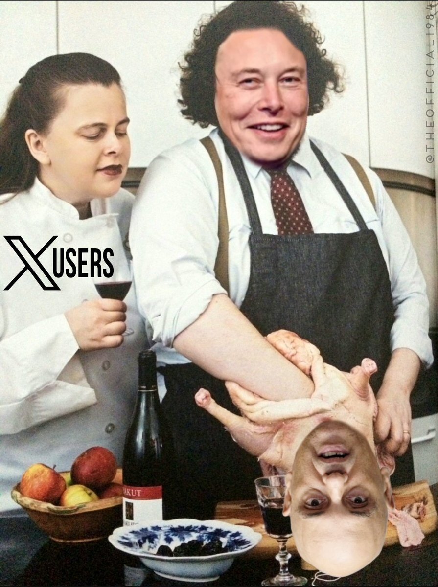 Master chef Elon preparando a janta