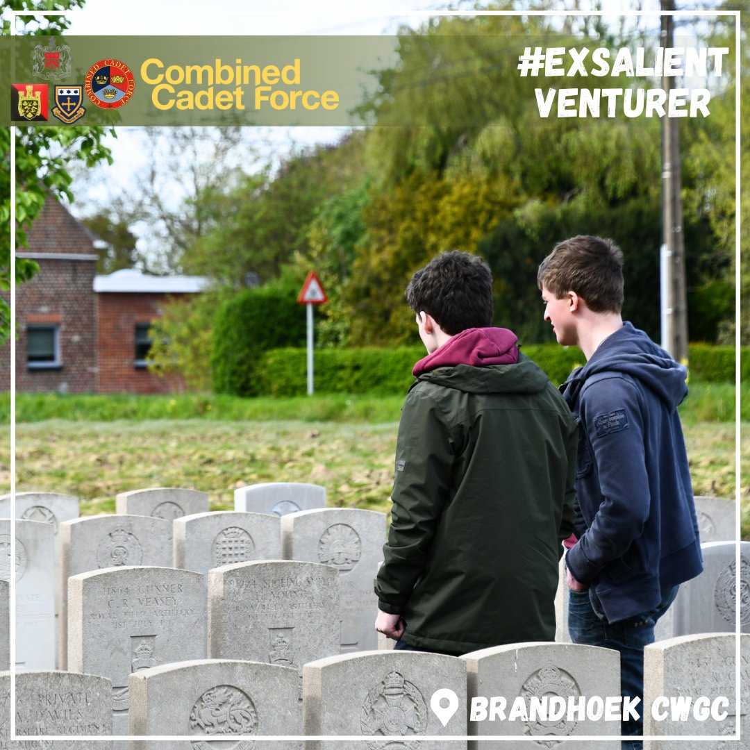 Reflecting on Day 01 of the Ex Salient Venturer WW1 Battlefield Tour: 

A solemn visit to Brandhoek Cemetery, where cadets paid their respects and delved into the moving history. 

<a href="/cf_ma7330/">Kevin Matthews</a> @patesgs

#StEdwardsCCF #WW1 #LestWeForget #ExSalientVenturer