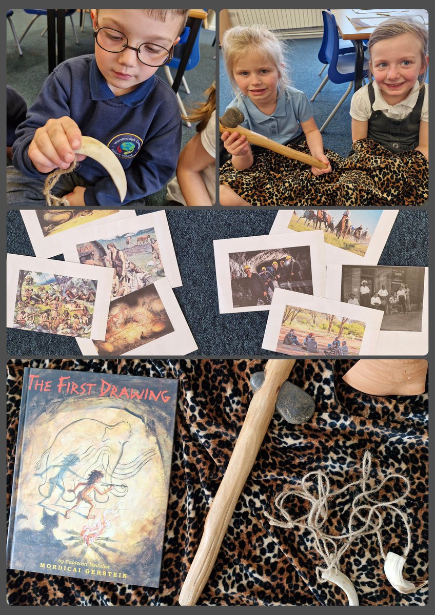 This afternoon we sorted images from the past & present & explored artefacts linked to our new topic! #TheStoneAge #WCPSHistory