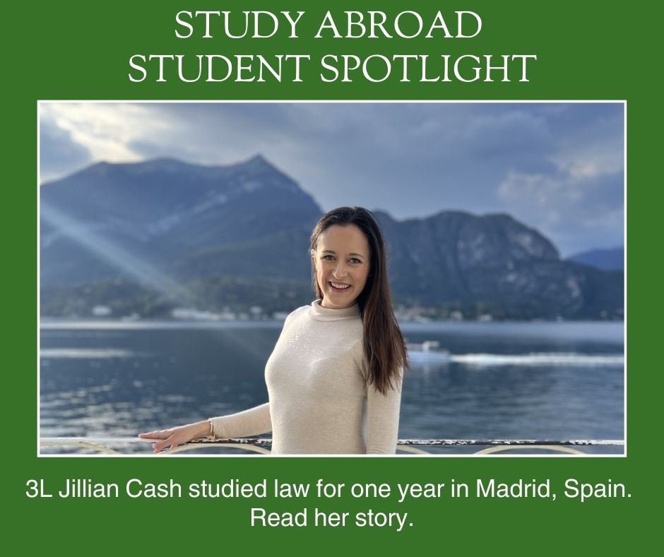 Stetson Law 3L Jillian Cash she calls her year in Spain a career-defining experience. Learn about her time abroad - and chart a course of your own with a Stetson Law Study Abroad program. Full story: nationaljurist.com/national-juris…
