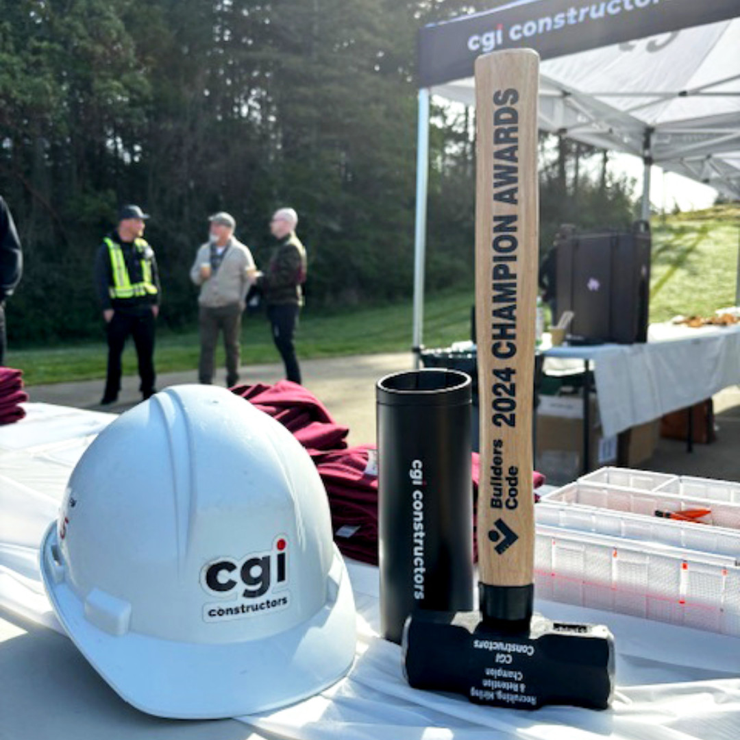 We are excited to share that today, @thisisBCCA presented CGI with the Builders Code 2024 Recruiting, Hiring and Retention Champion Award! Thanks to our employees, trades, & industry partners for their continued support. #BCConstruction #BCConstructionMonth #BuiltRight