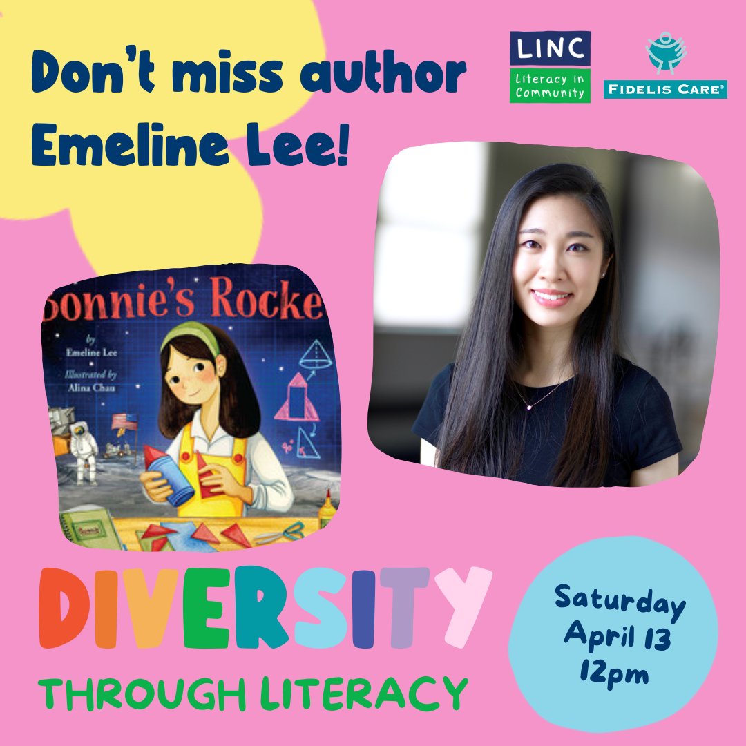 🚀📚East Harlem parents & caretakers, don't miss our #DiversityThroughLiteracy event! 📅 Join us & our partners @FidelisCare on 4/13 at @wearedream Charter School as guest author @EmelineLeeBooks reads her book 'Bonnie's Rocket.' Register for FREE: bit.ly/dtldream24