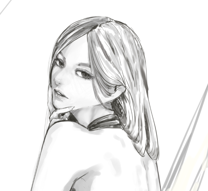 🥹  I haven't drawn seriously in a long time. after being depressed
I'll come back and draw it!