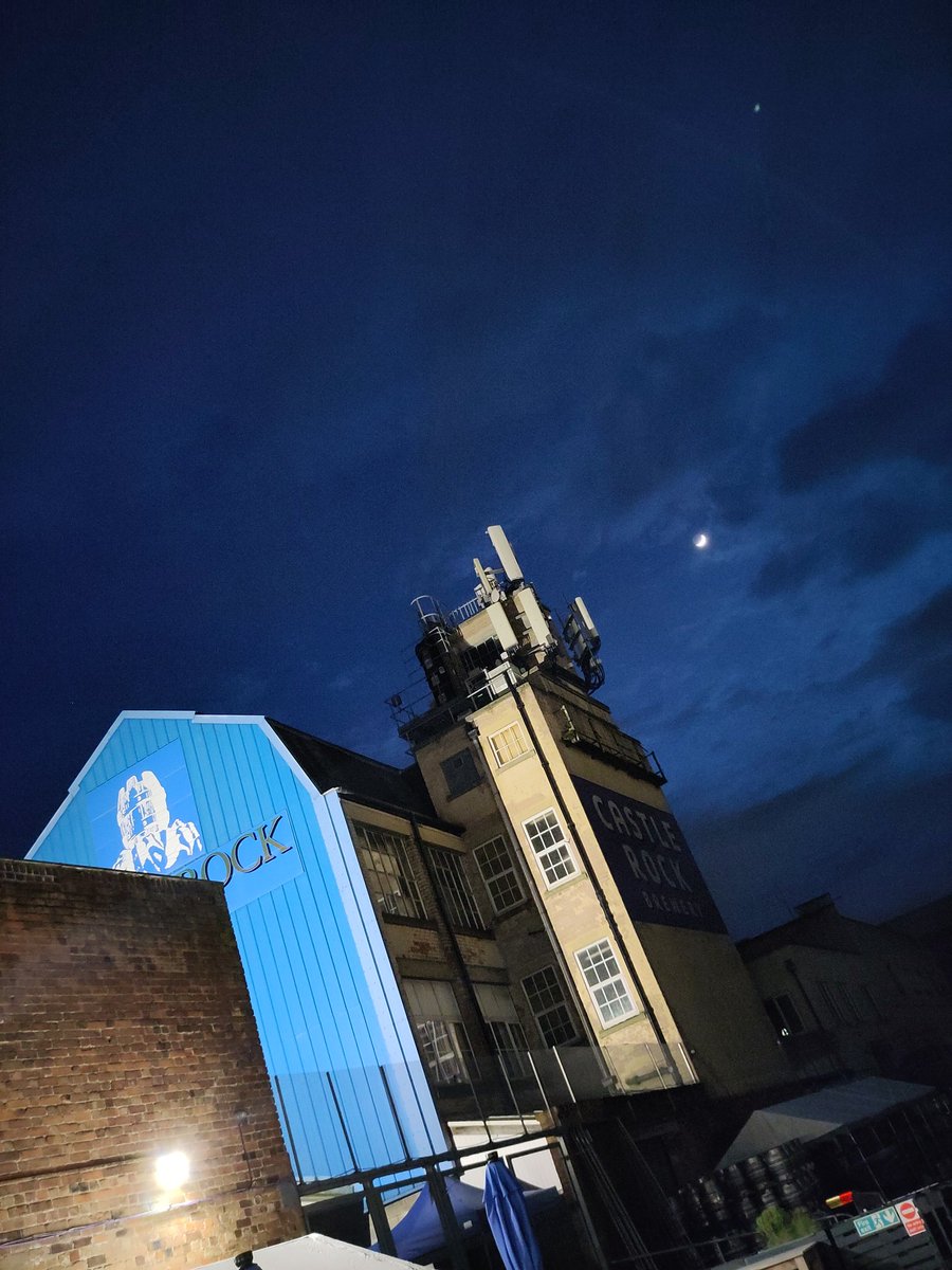 Very much enjoying Nottingham's newest music venue at Castle Rock, with Cat Milk and Express Office Portico and THIS gorgeous beer garden view. #Bananamoon