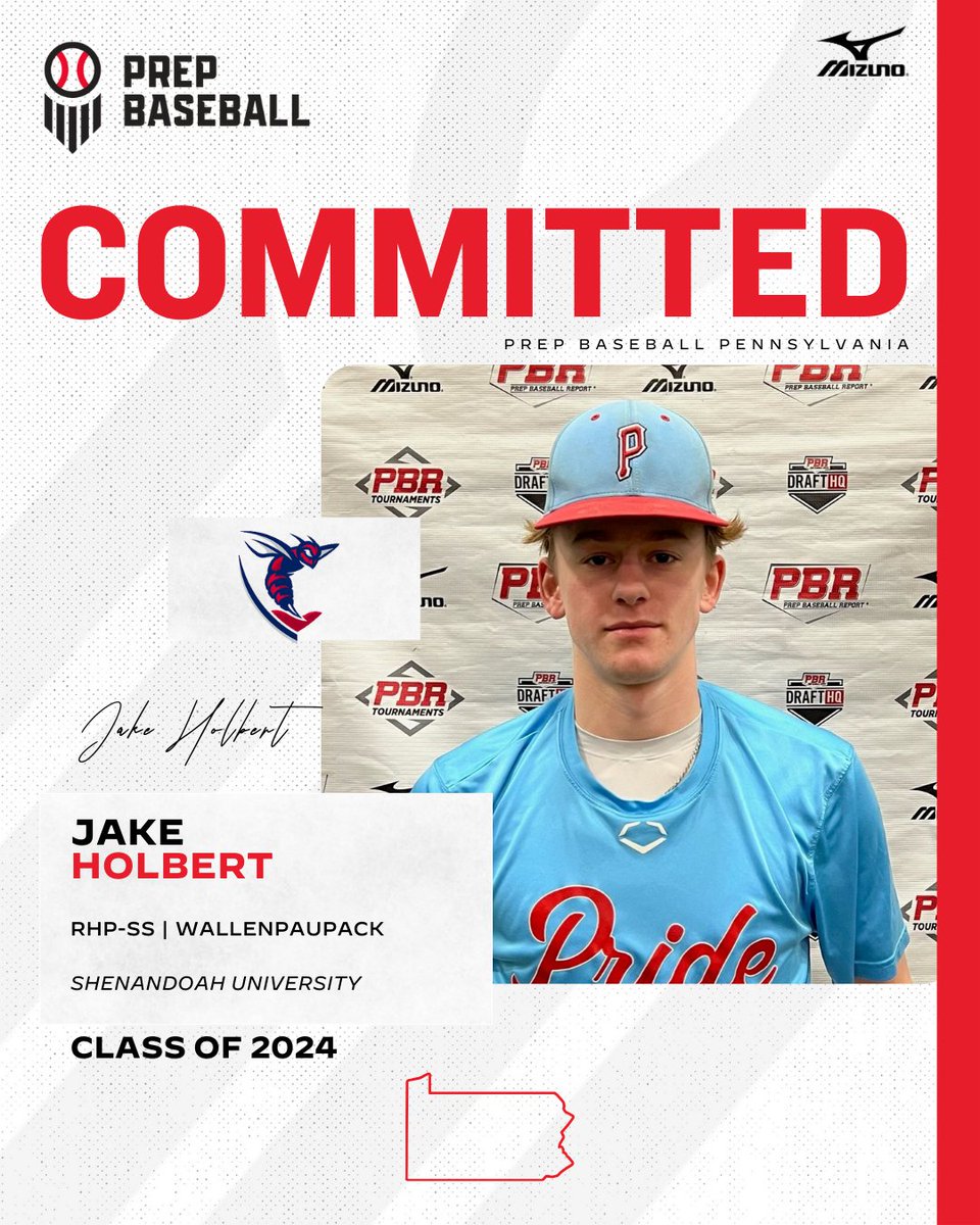 ❗Commitment Watch❗ 2024 RHP|SS Jake Holbert (Wallenpaupack) has committed to Shenandoah University #congrats @jake_holbert31 | @suhornetsbb | #committed