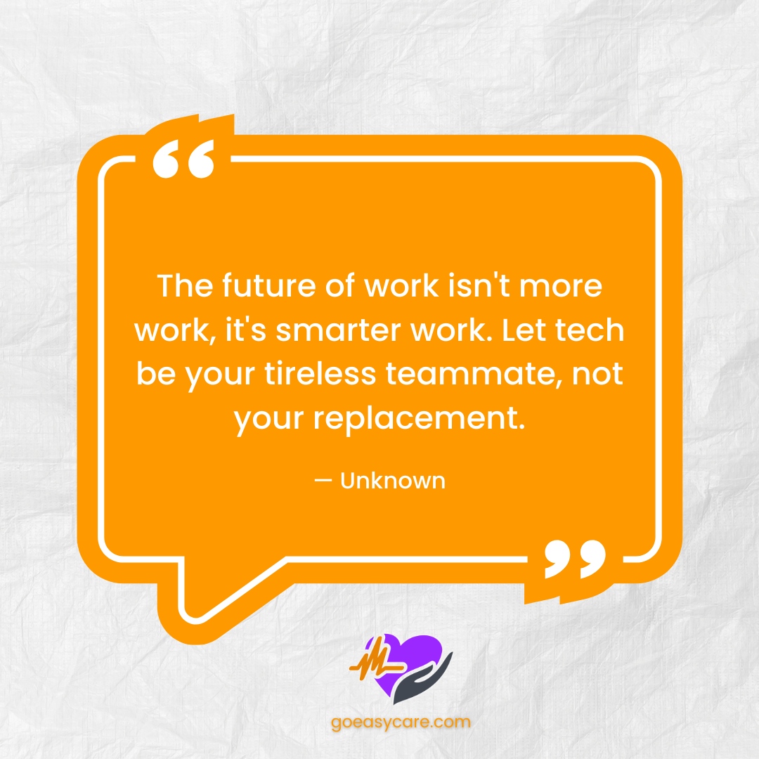 Stay ahead of the curve by leveraging tech as your tireless teammate.

#GoEasyCare #developmentalservices #ltc #longtermcare #automatedscheduling #workforcemanagement #communityliving #empoweringpeople