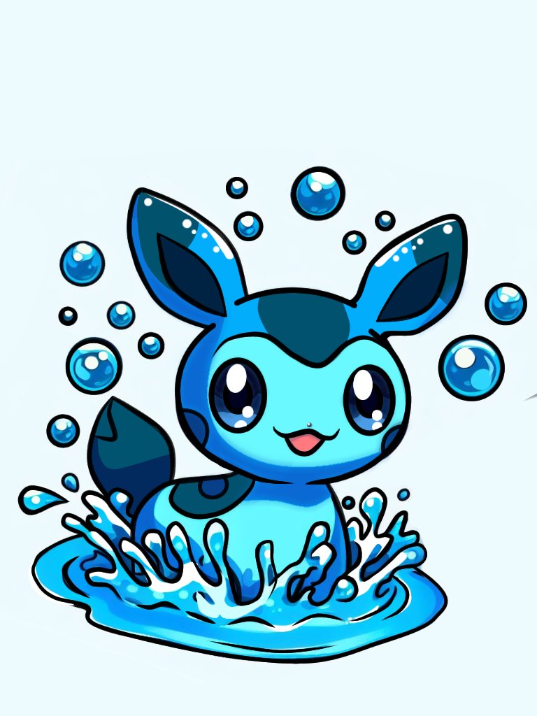 Vaporeon y Eevee una fusión

#pokemon #pokemonart #AnimeArt #animefanart #fanart