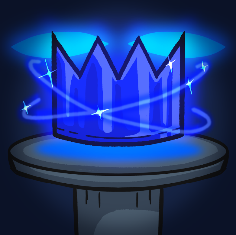 BluePartyHatXYZ's tweet photo. Only the faithful to the vision of the blue party hat shall reap its bountiful rewards. https://t.co/5aTdrOtJwb