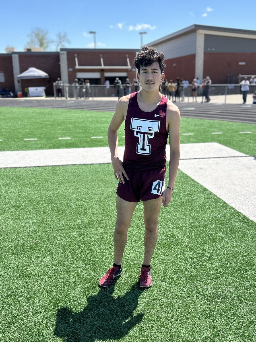 Congratulations to Adrian Ramirez for placing 4th in the Are Track meet and Advancing to the Regional meet next week.