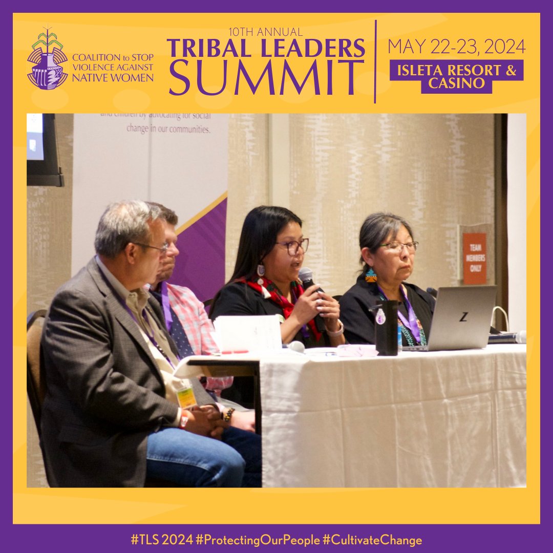 The annual Tribal Leaders Summit is a free briefing for tribal, state, and federal officials and those who work with victims of sexual assault and domestic violence. Join us for our 10th Tribal Leaders Summit Register: lp.constantcontactpages.com/ev/reg/d92hg96… #TLS2024 #ProtectingOurPeople