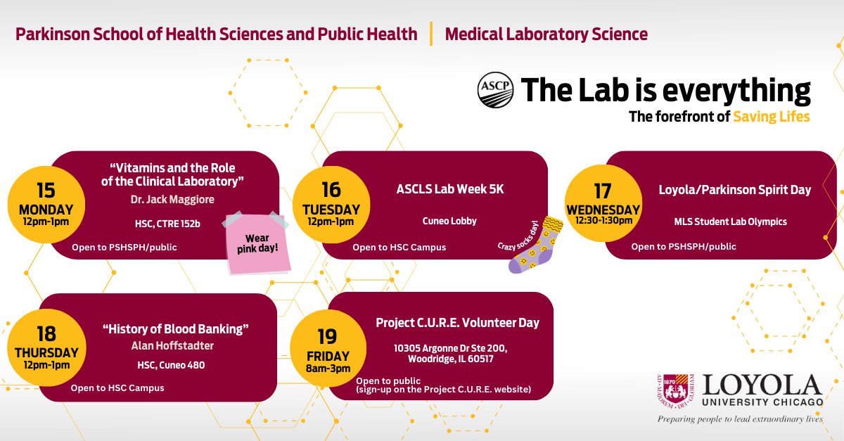 Join us in honoring the incredible dedication of medical laboratory professionals and pathologists during Medical Laboratory Professionals Week, April 14-20! Mark your calendars for our exciting Lab Week events kicking off on April 15th. Don't miss out! #TheLabIsEverything