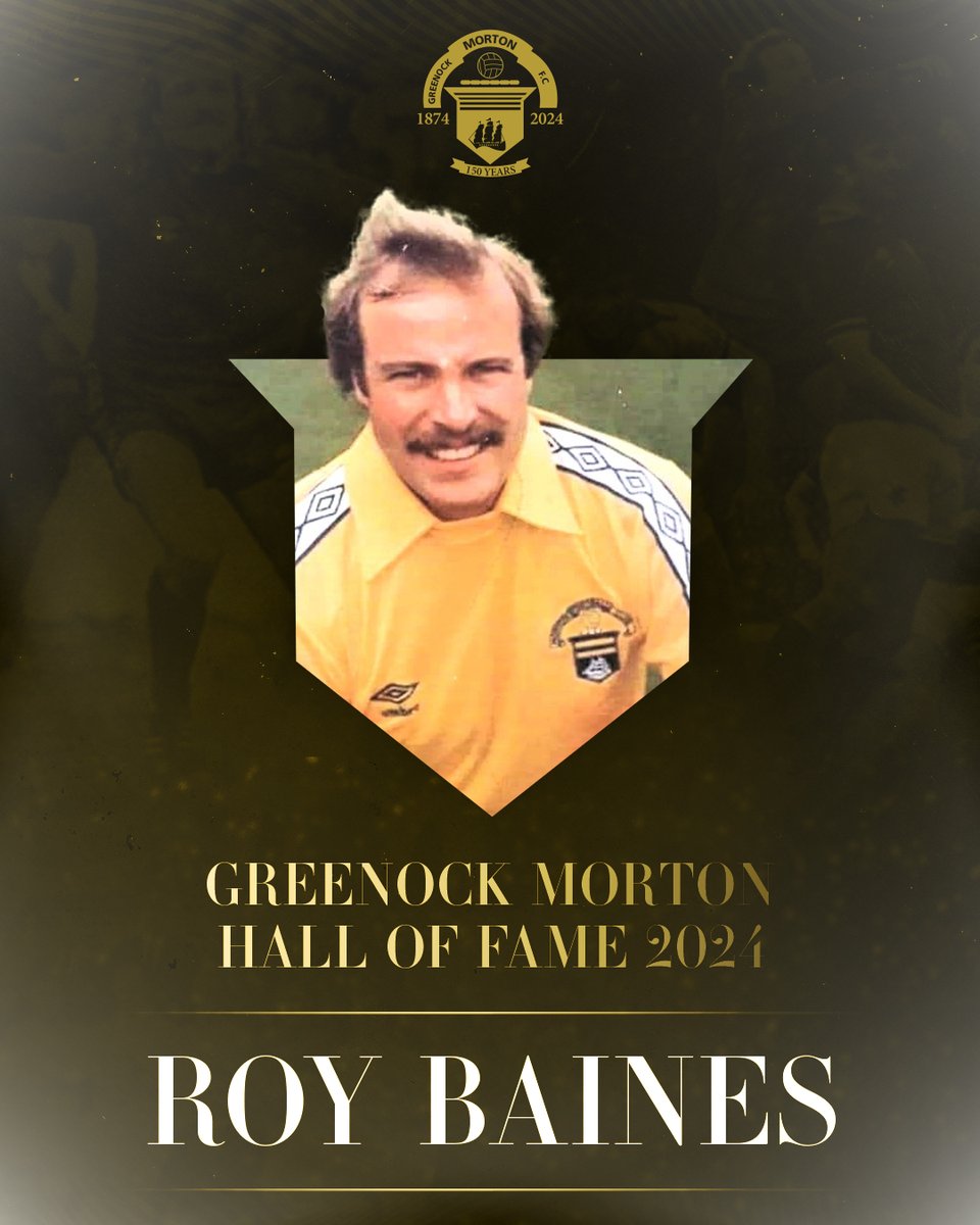 🏆 Roy Baines becomes the first member of the Greenock Morton Hall of Fame Class of 2024.
 
➡️ bit.ly/4aHgLI6