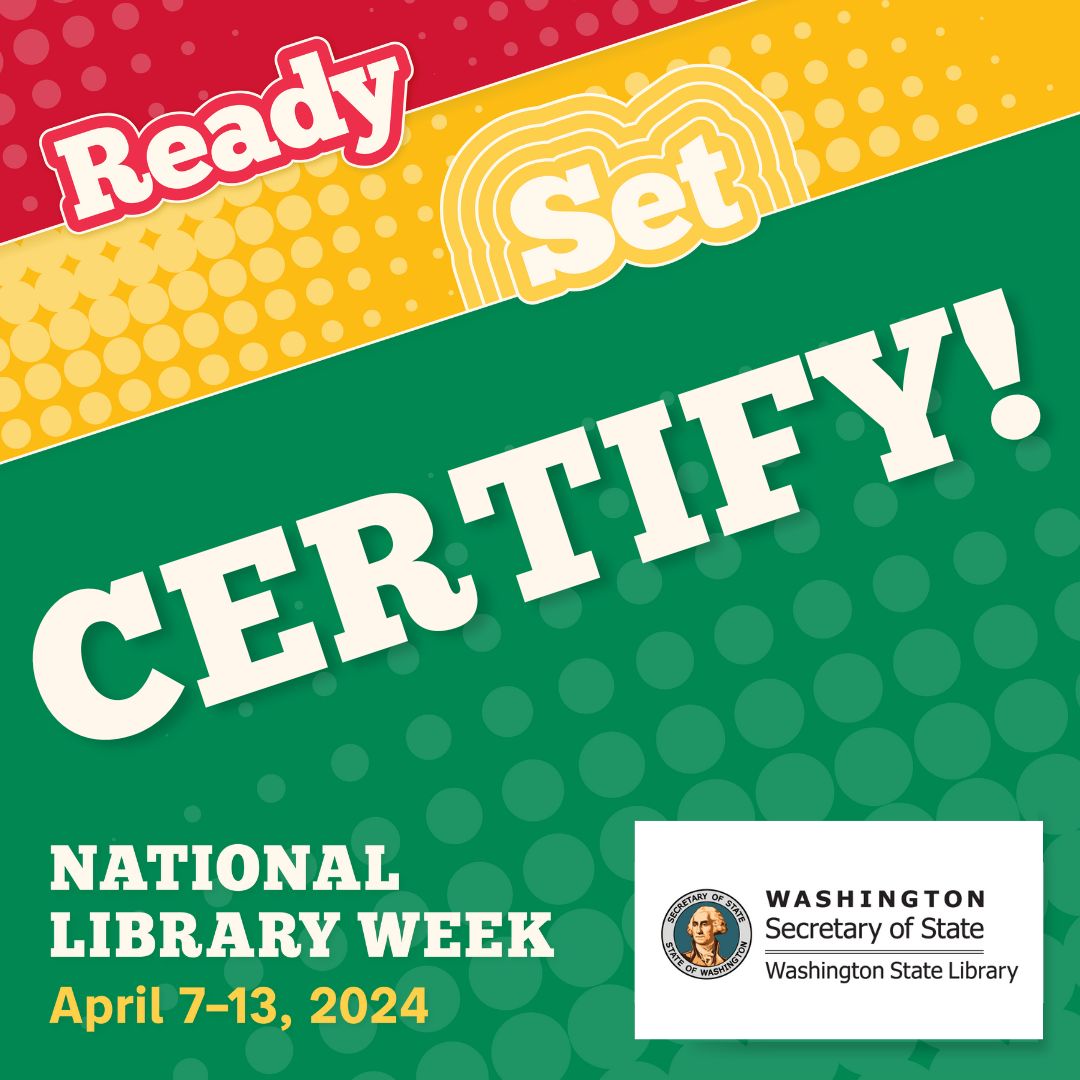 Ready... Set... Certify! Are you ready for your next career? Start with FREE industry-valued certification prep and exams through the state and local libraries! Start where you are comfortable, and build your next career: tinyurl.com/WSLCertify #NationalLibraryWeek