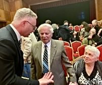 Attended a concert by the  #Kosice  State Philharmonia sponsored by <a href="/BritishCouncil/">British Council</a> on 80th anniversary of transport of the city’s Jewish community. This man, Oskar Winkler, came to thank me for being saved from Belsen by the 🇬🇧 Army. He was 4. His mother died. Humbling
 <a href="/TheIHRA/">IHRA</a>