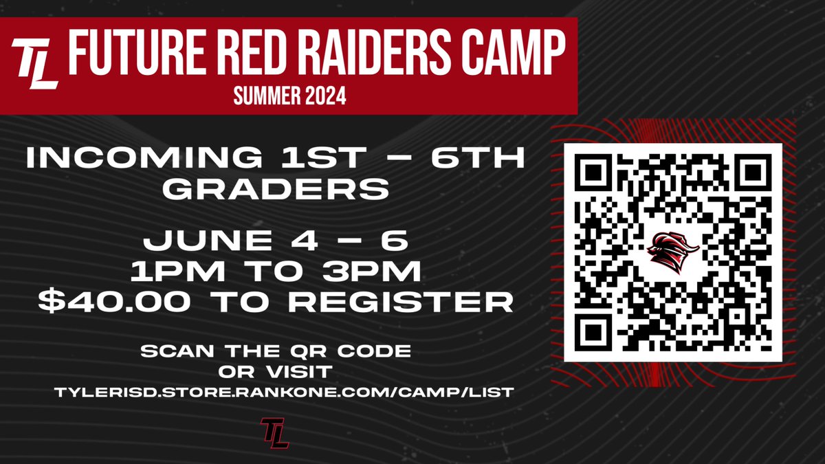 Come join us this summer for some football and fun! @TylerLegacyFB