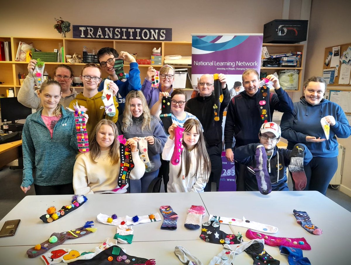 'Lots of Socks' at NLN Monaghan!
Students and staff celebrated World Down Syndrome Day on 21st March by adorning our training centre in colourful, decorated socks. 
#ThinkPossible #WDSD2024 #DownSyndrome #Monaghan #SupportedEducation #SupportedTraining #EndTheStereotypes