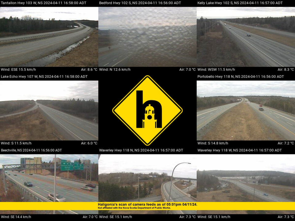 Conditions at 5:02 pm: Mostly Cloudy, 6.6°C. @ns_publicworks: #noxp #hfxtraffic
