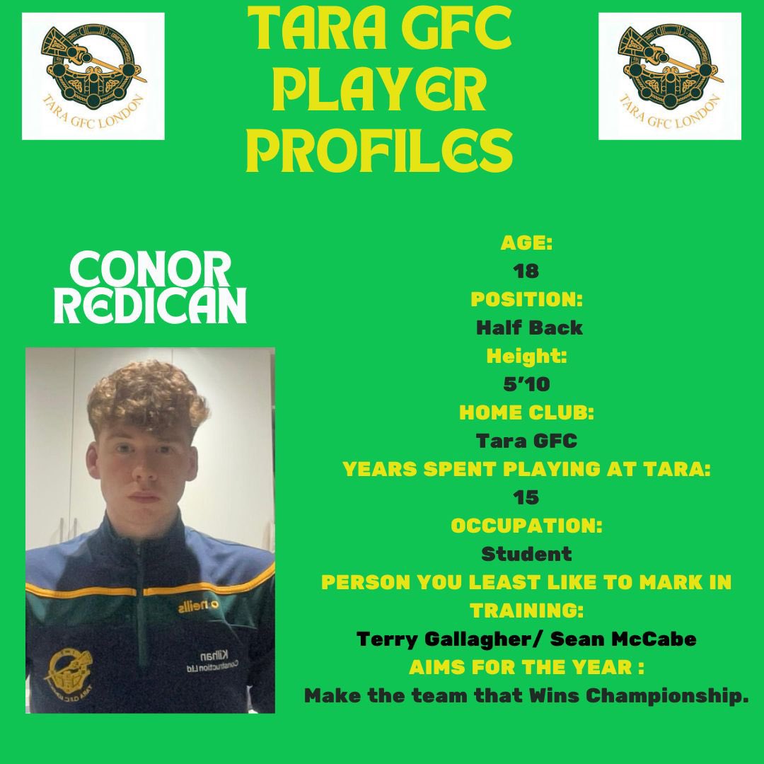 Meet The Tara Mens Team 2024 💚💛 Frankie Finnerty Niall McGivney Sean Howley Conor Redican