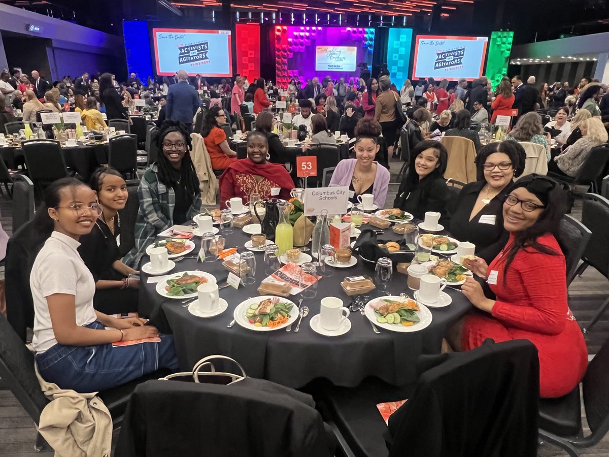 Today, I was honored to celebrate six incredible women at YWCA's 39th Annual Women of Achievement luncheon. 🌟 These women are champions who have made it their mission to eliminate racism and empower women throughout the city of Columbus.