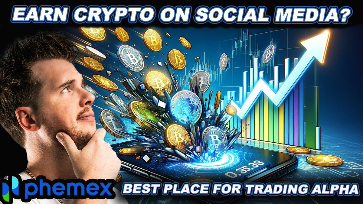 Doing a #PT giveaway over at my #Phemex Pulse Alpha Chat! If you want to join my @Phemex_official Chat to get in on the giveaway and to see THREE trade set ups I JUST posted, click this link⬇️ phemex.com/phemex-pulse/i… EARN MONEY ON SOCIAL MEDIA⬇️ youtu.be/kpB1Fco64MY