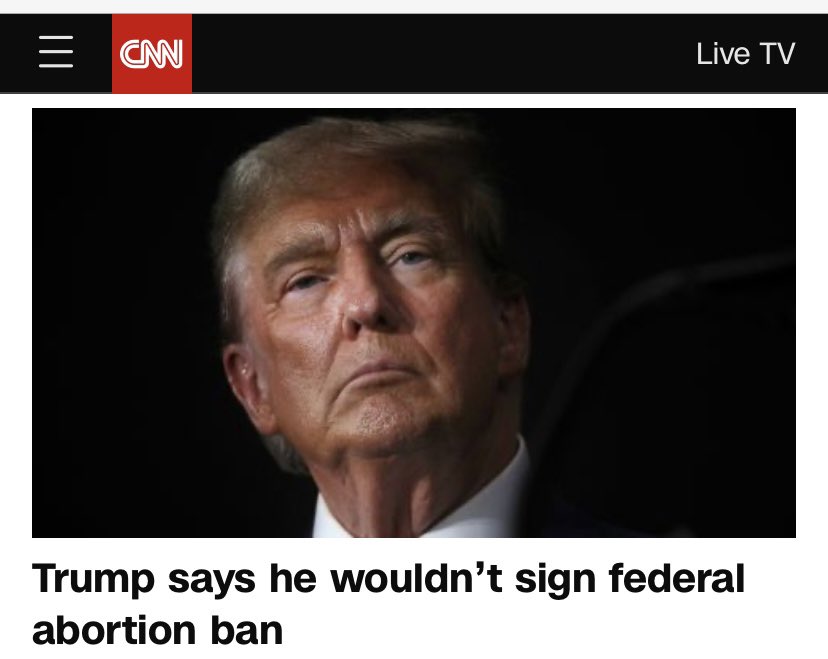 …and he never lies #TFG #AbortionBan