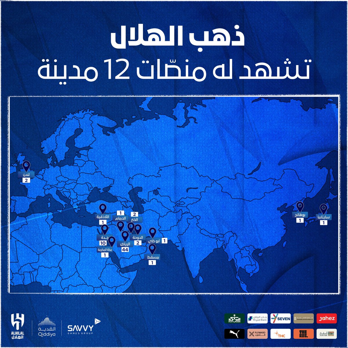 أيهـا التاريـخ حدّث الجغرافيـا عن مكانة #الهلال وزعامتـه 🏆💙