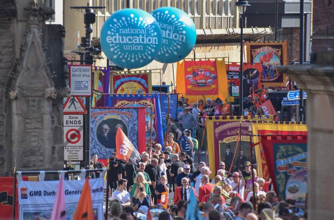 Make a note of the date: Saturday 13 July. This year's Durham Miners' Gala will be a huge labour movement celebration. Be part of the NEU contingent on the streets of Durham.
