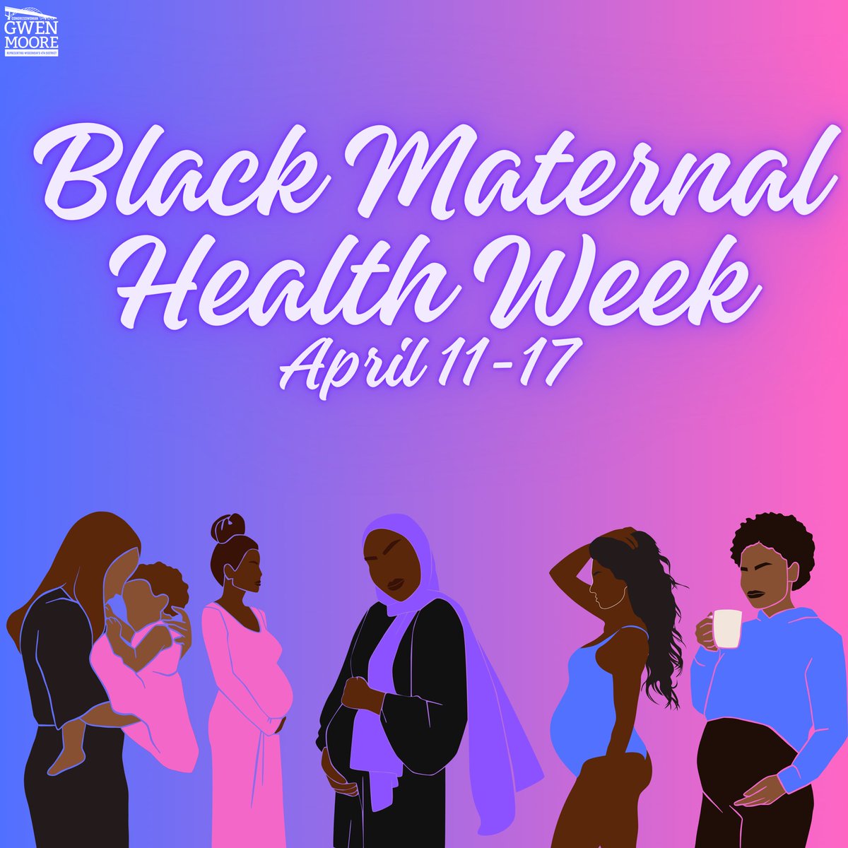 It's Black Maternal Health Week! Let's raise our voices, awareness, and support for the health and wellbeing of Black mothers. Every mother deserves safe, equitable care. Let's work together to ensure it becomes a reality.